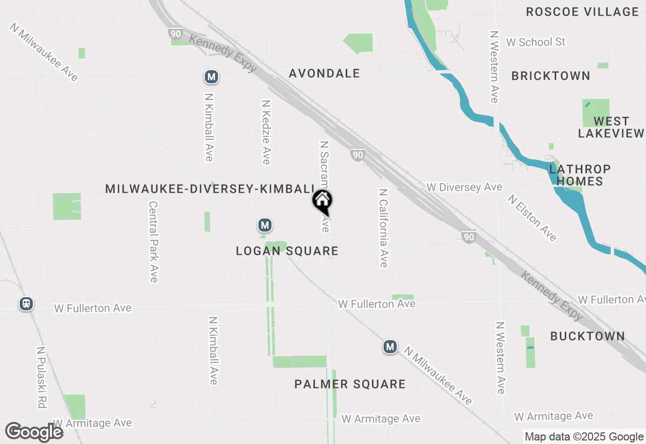 Map of 2642 N Sacramento Avenue #G, Chicago, IL 60647