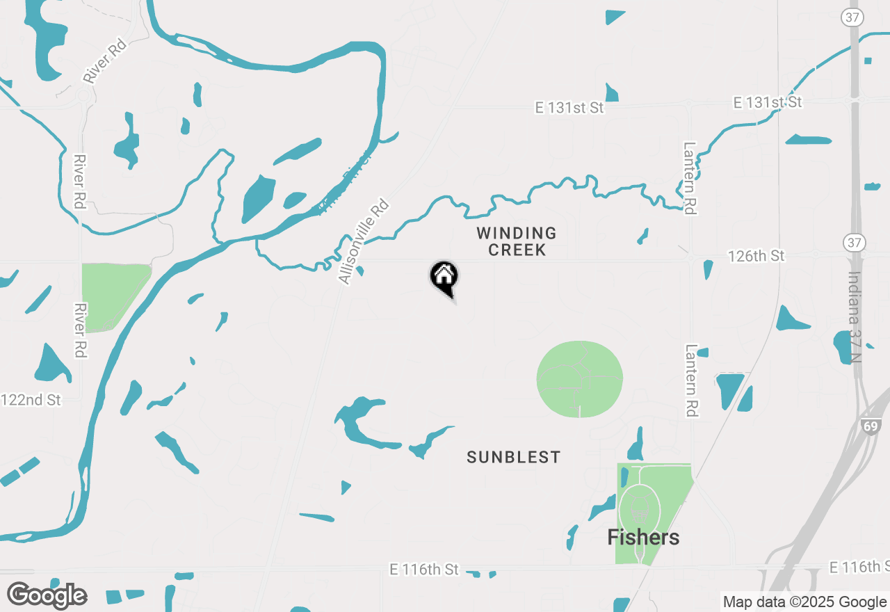 Map of 7697 Ensley Court, Fishers, IN 46038