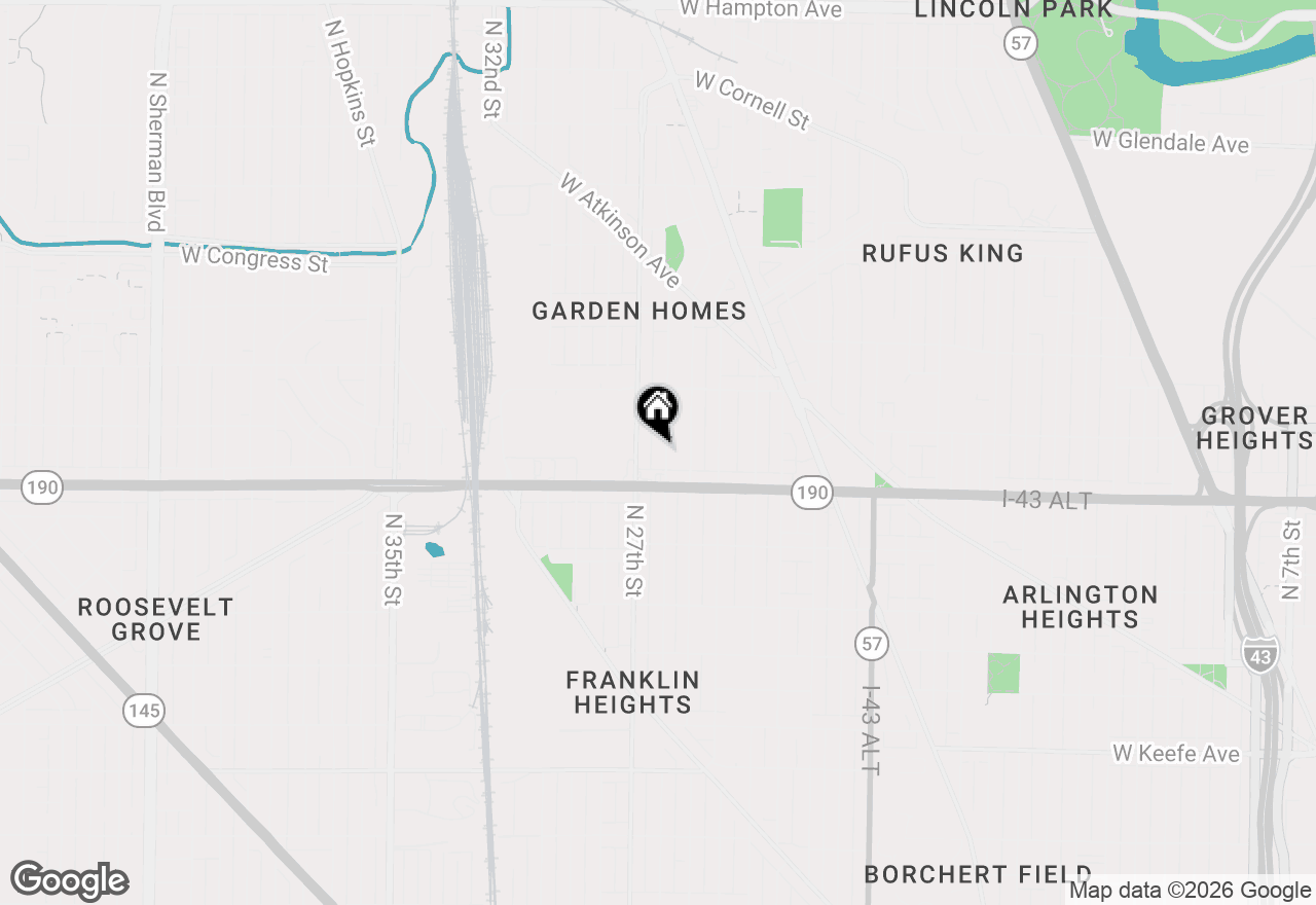 Map of 4045 N 26th St #4045A, Milwaukee, WI 53209