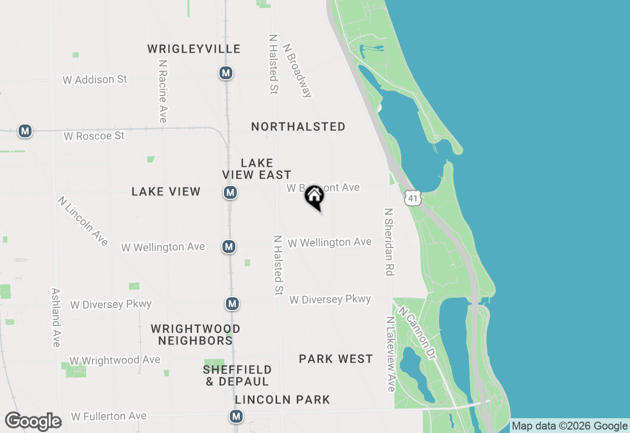Map of 640 W Barry Avenue #204, Chicago, IL 60657