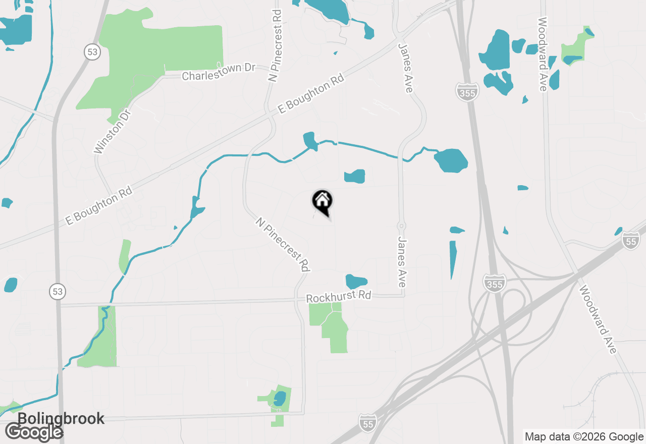 Map of 526 King Arthur Way, Bolingbrook, IL 60440