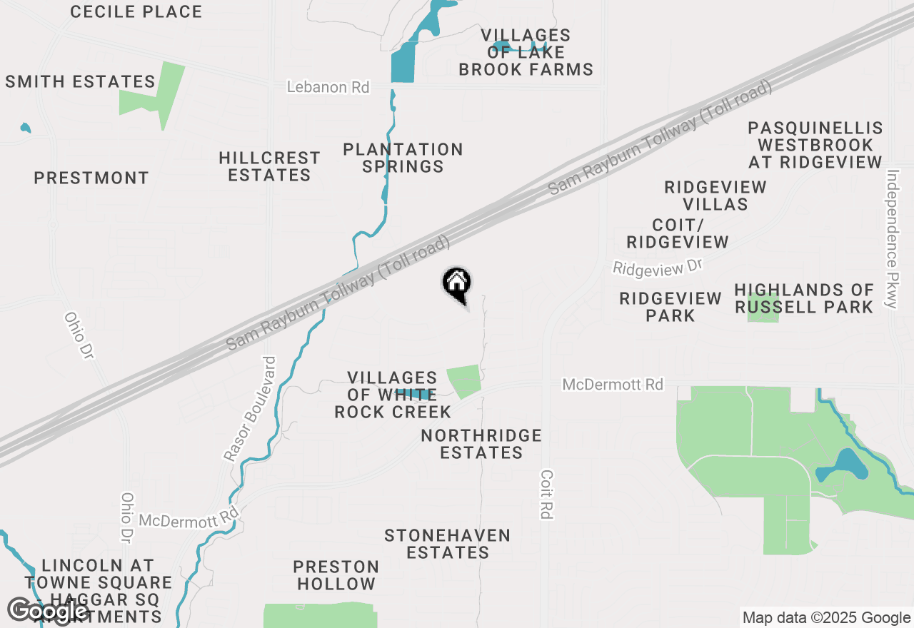 Map of 4325 Ridge Point Lane, Plano, TX 75024
