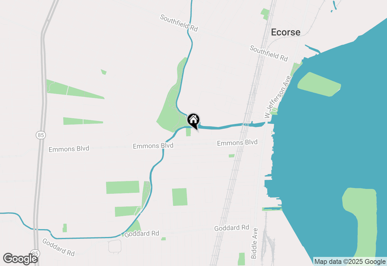 Map of 536 North Drive, Wyandotte, MI 48192