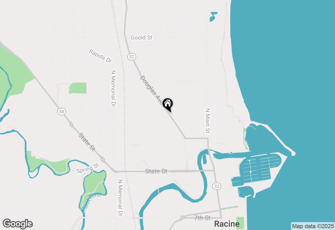 Map of 1430 Douglas Ave, Racine, WI 53404