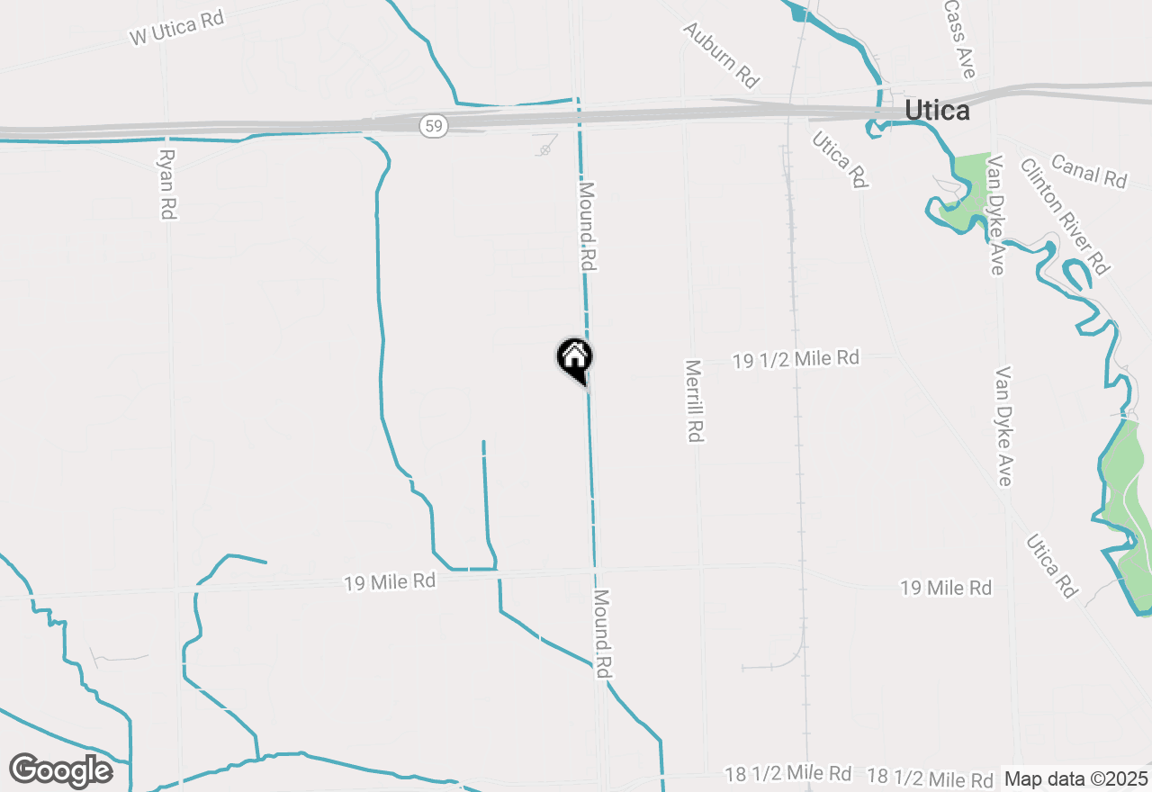 Map of 43739 Mound Road, Sterling Heights, MI 48314