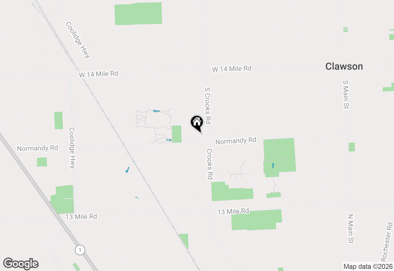 Map of 1723 Cresthill Avenue, Royal Oak, MI 48073