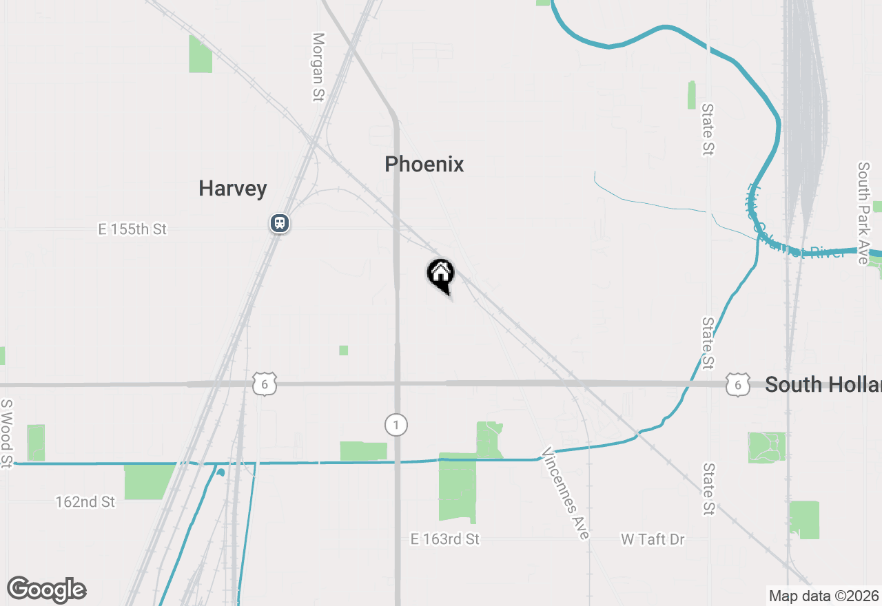 Map of 15647 Union Avenue, Harvey, IL 60426