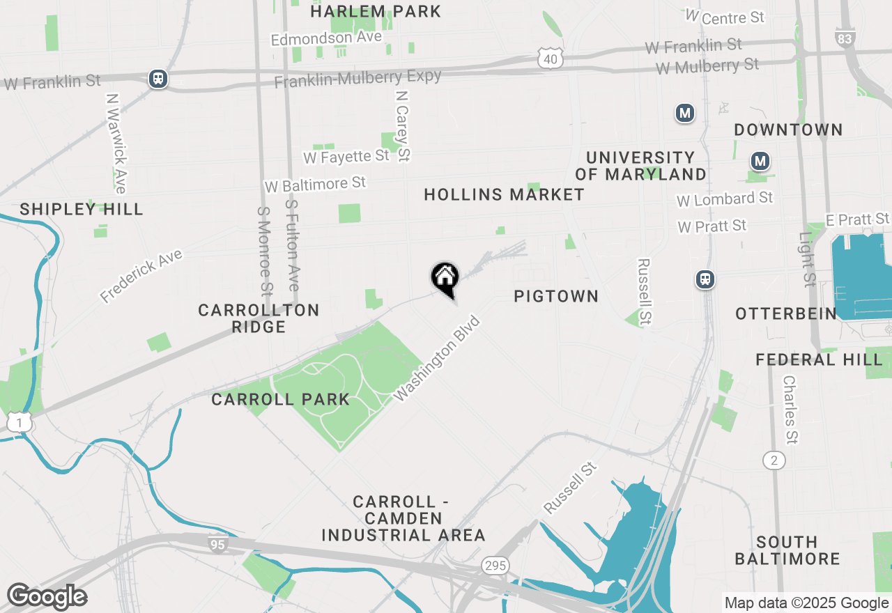 Map of 1205 Glyndon Avenue, Baltimore, MD 21223