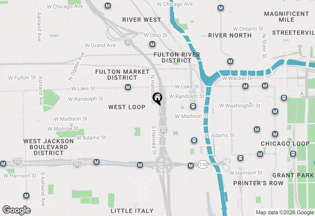 Map of 737 W Washington Boulevard #1110, Chicago, IL 60661