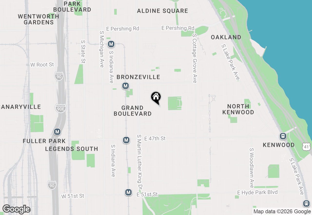 Map of 4447 S Vincennes Avenue #1, Chicago, IL 60653