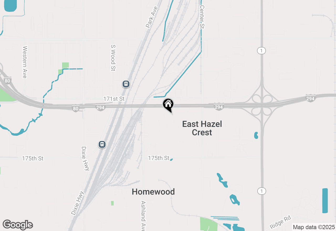Map of 1409 172nd Street, Hazel Crest, IL 60429