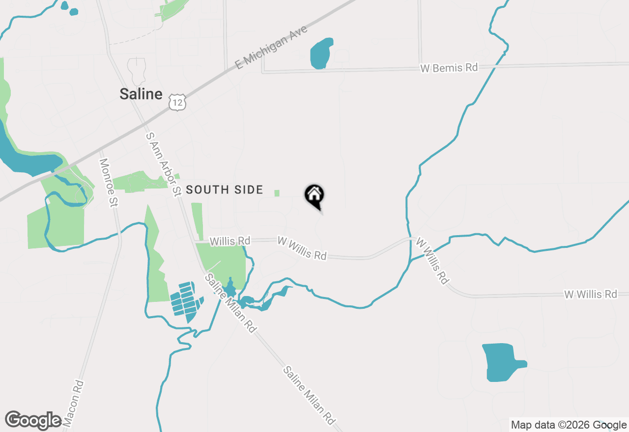 Map of 624 Woodhill Drive, Saline, MI 48176