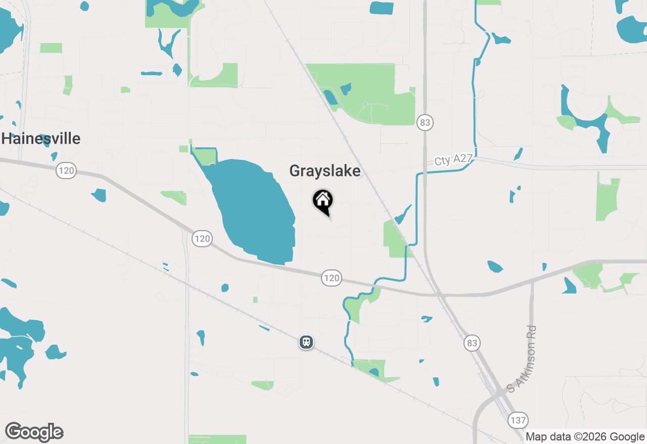 Map of 155 S Slusser Street, Grayslake, IL 60030