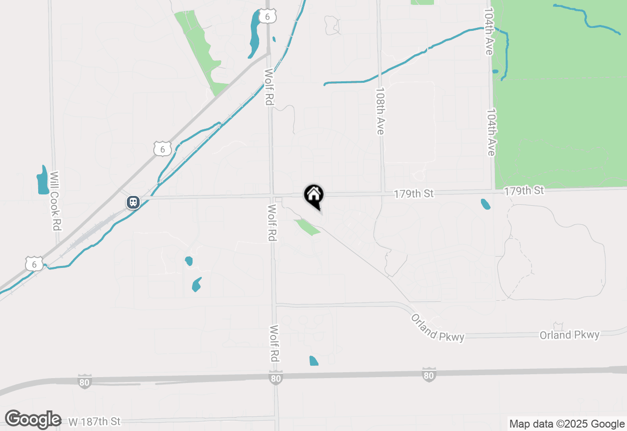 Map of 17946 Fountain Circle, Orland Park, IL 60467