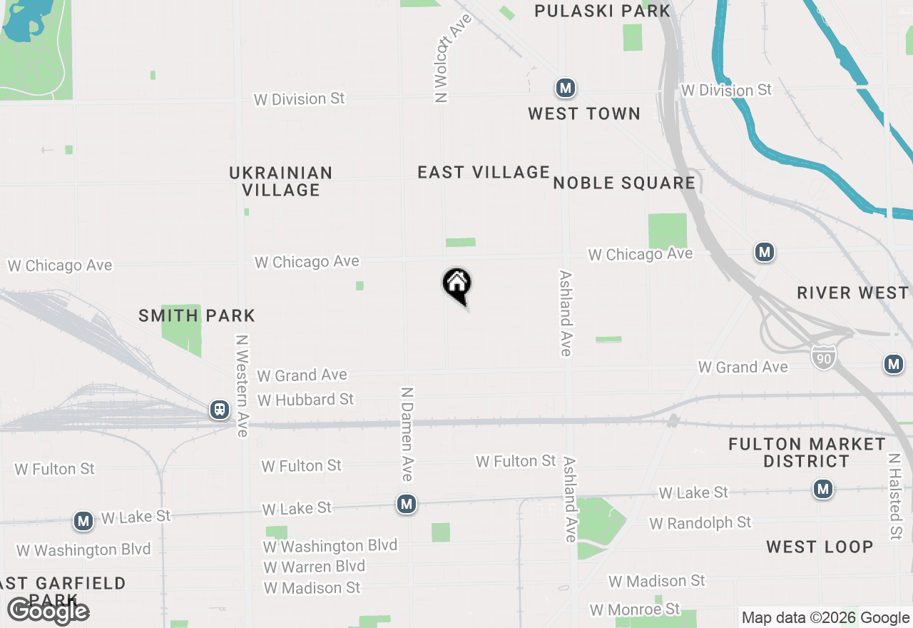 Map of 1844 W Erie Street, Chicago, IL 60622
