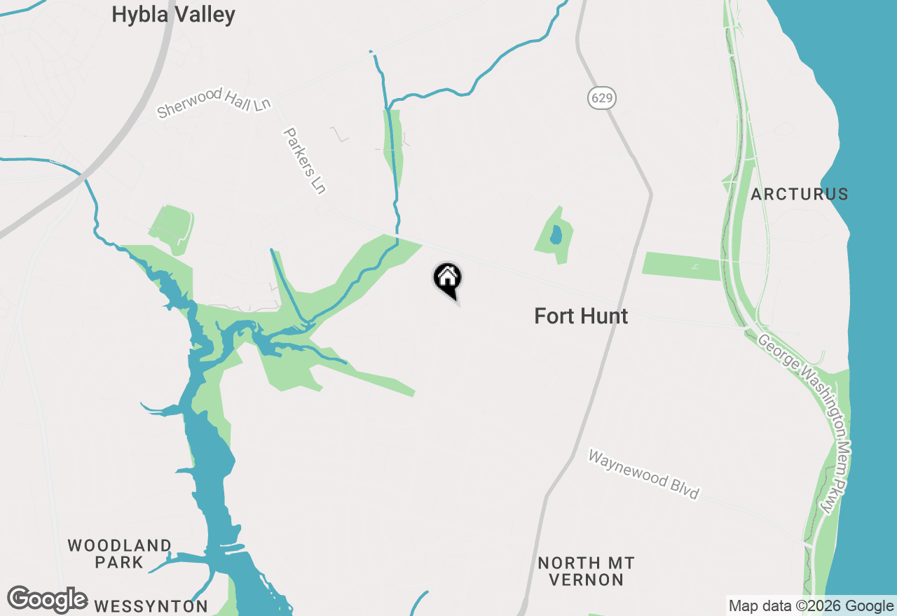 Map of 2007 Cool Spring Drive, Alexandria, VA 22308