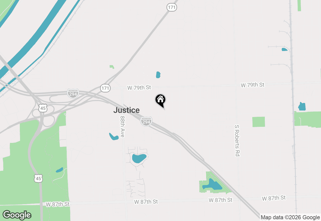 Map of 8041 S 85th Court, Justice, IL 60458