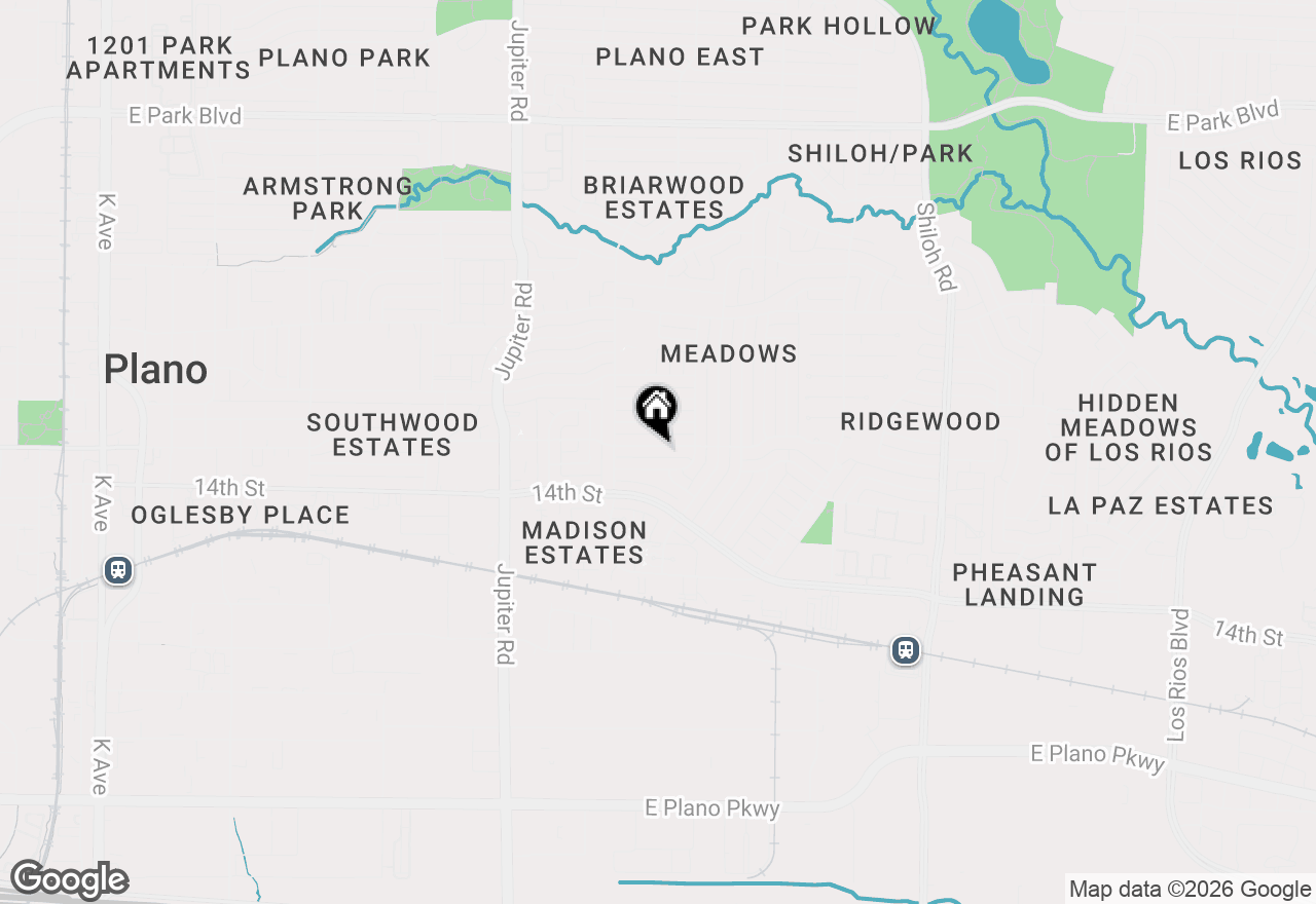 Map of 2812 E 15th Street, Plano, TX 75074