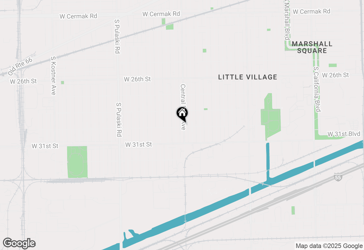Map of 2854 S Central Park Avenue, Chicago, IL 60623