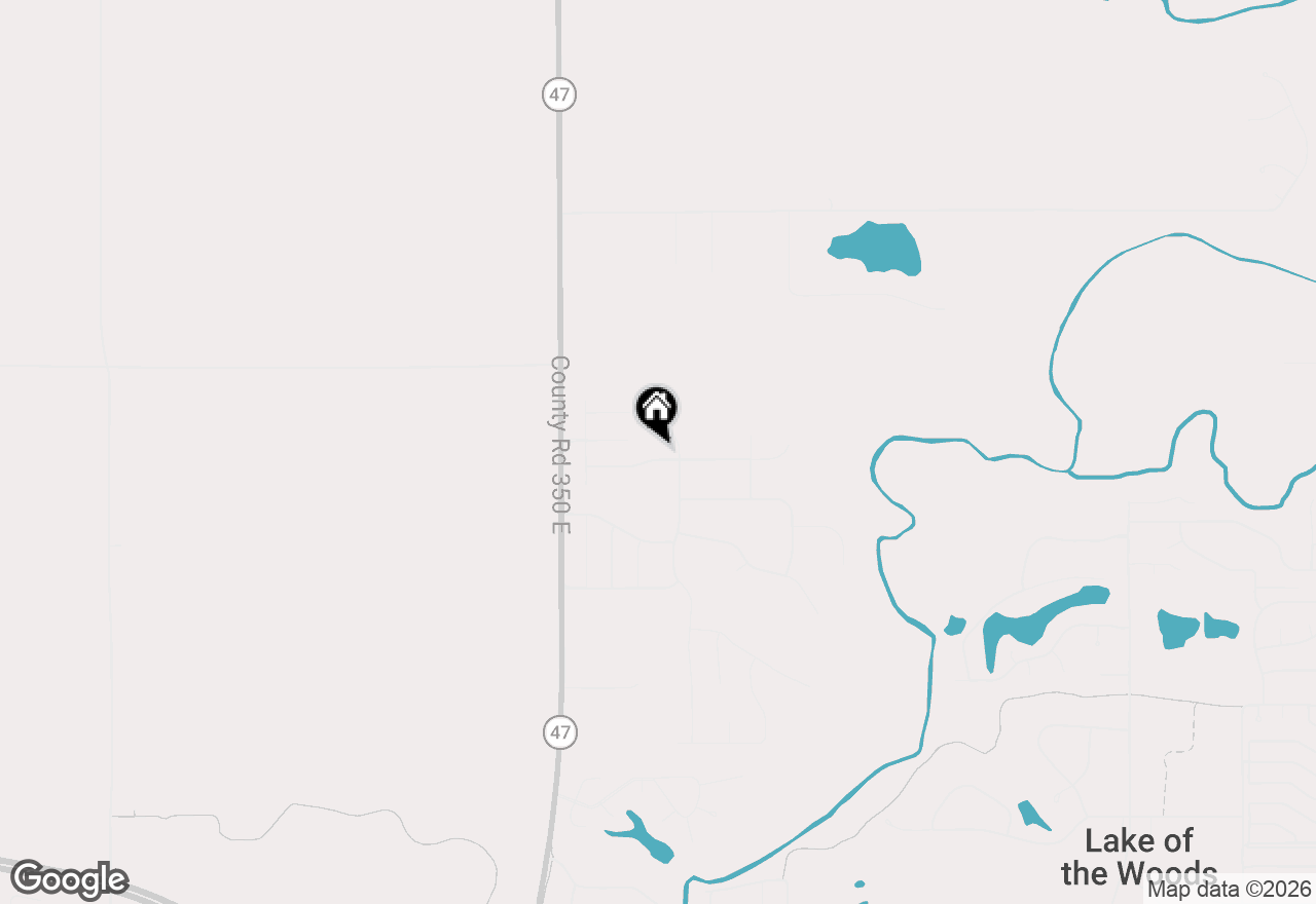 Map of 1208 White Oak Road, Mahomet, IL 61853