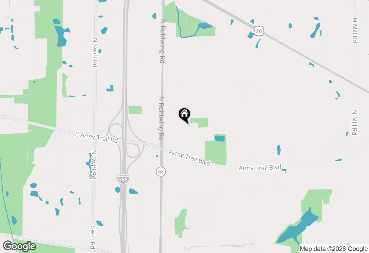 Map of 418 N Lancers Drive, Addison, IL 60101