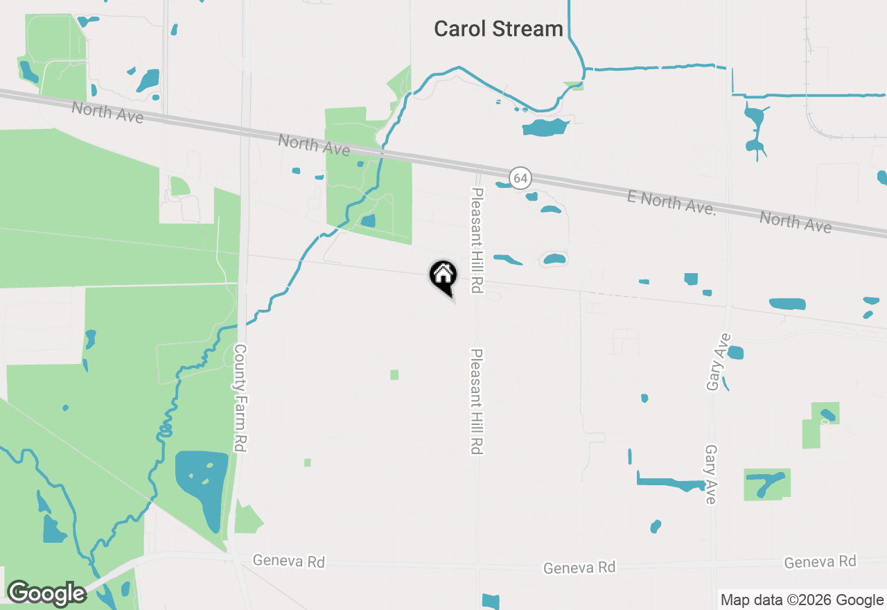 Map of 26W286 Pinehurst Drive, Winfield, IL 60190