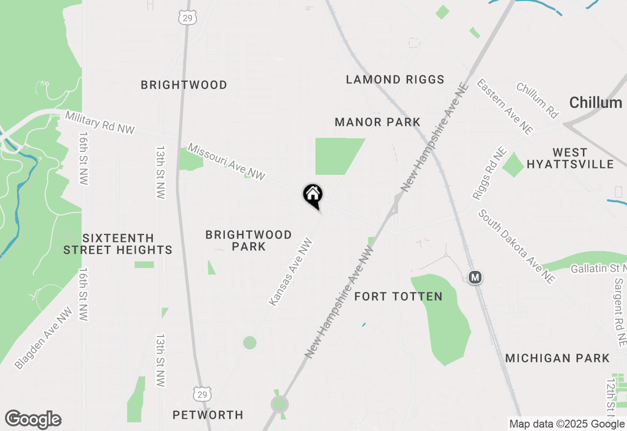 Map of 5414 3rd Street Nw, Washington, DC 20011