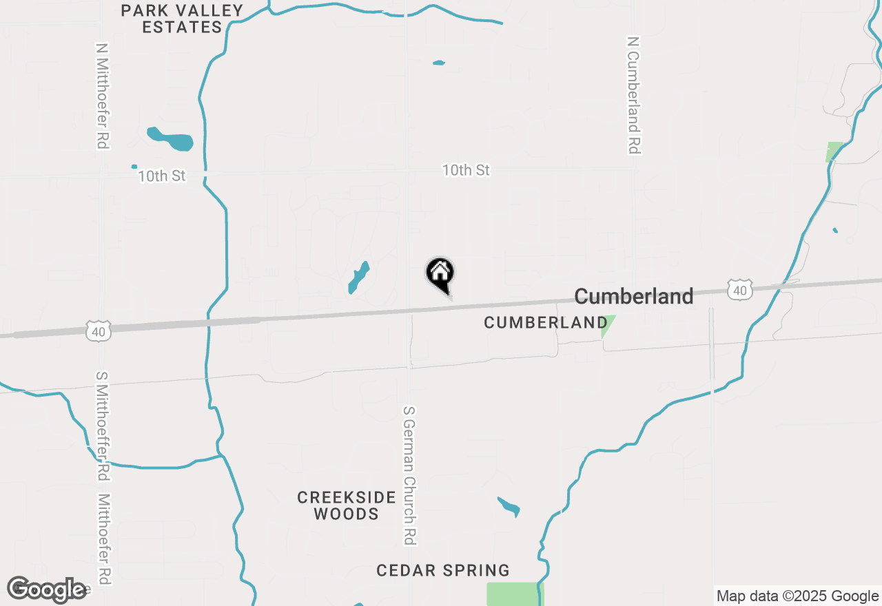 Map of 11108 - 11110 E Washington Street, Indianapolis, IN 46229