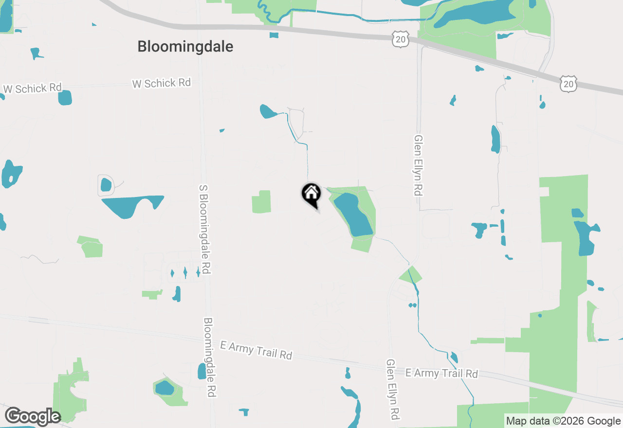 Map of 211 Edgewater Drive, Bloomingdale, IL 60108