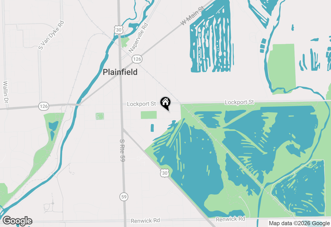 Map of 23639 W Chicago Street, Plainfield, IL 60544