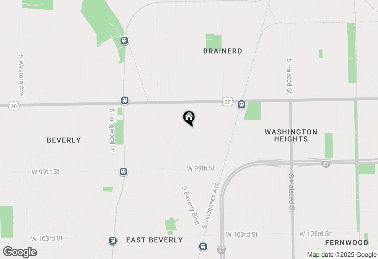 Map of 1404 W 97th Street, Chicago, IL 60643