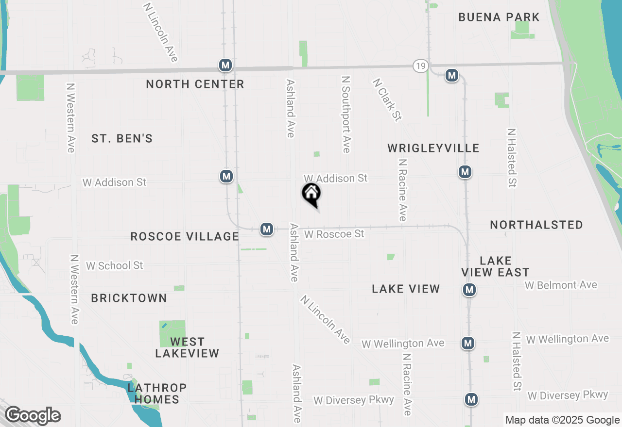 Map of 3445 N Bosworth Avenue #2, Chicago, IL 60657