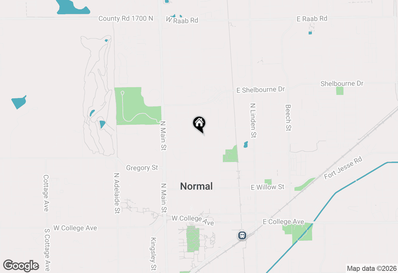 Map of 711 N School Street, Normal, IL 61761