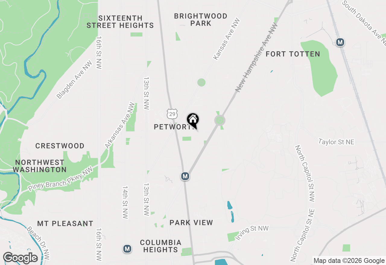 Map of 4129 8th Street Nw #1, Washington, DC 20011