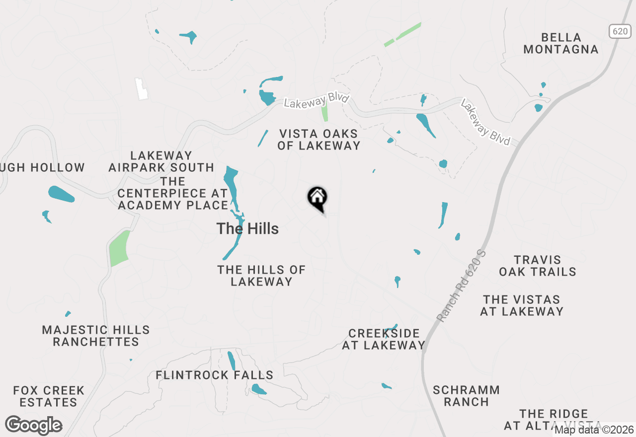 Map of 9 Wingreen Loop, The Hills, TX 78738