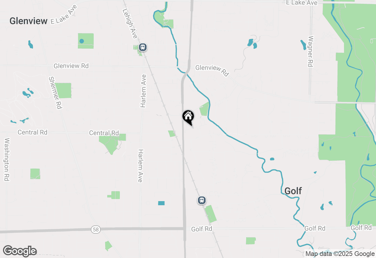 Map of 601 Carriage Hill Drive, Glenview, IL 60025