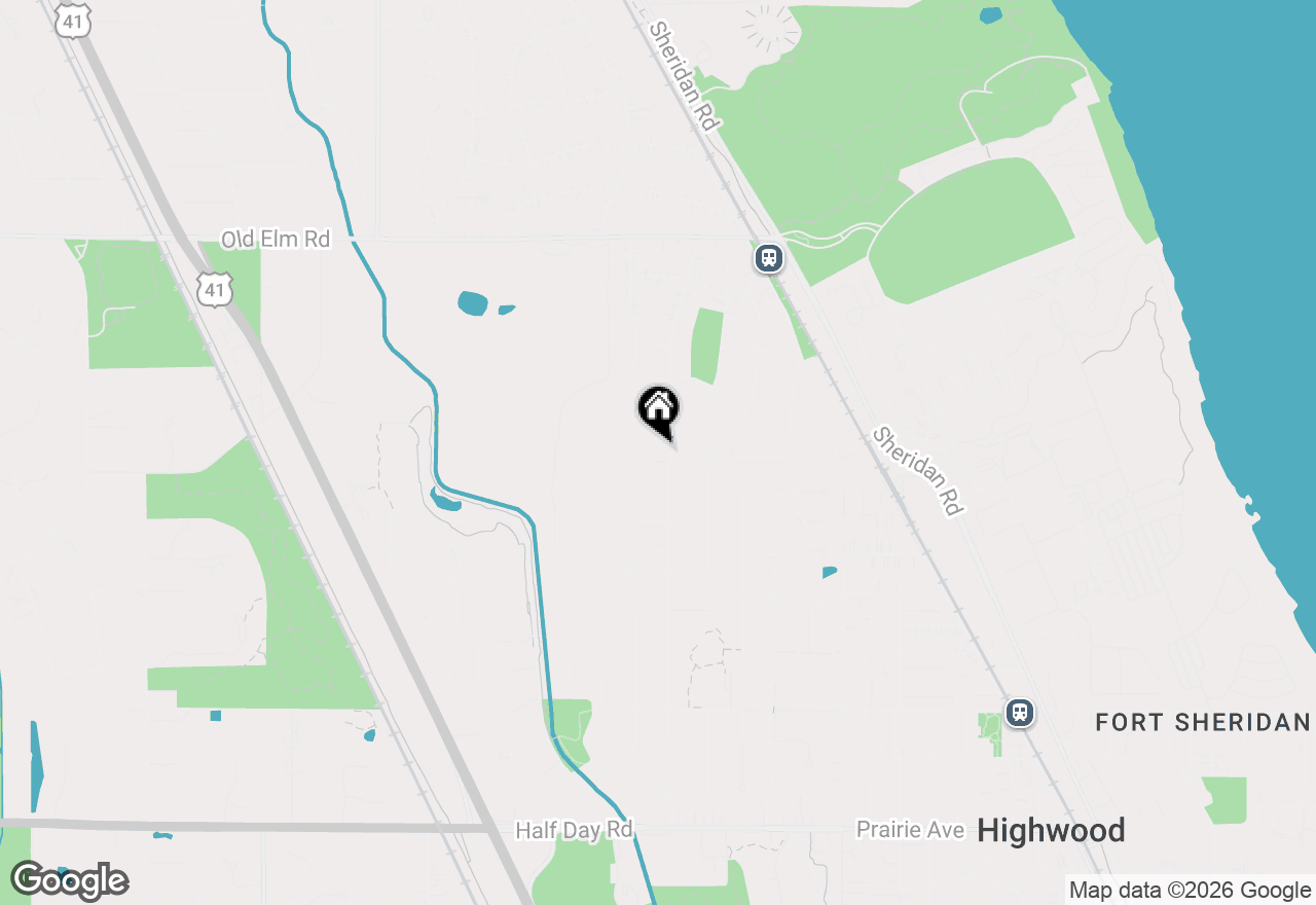 Map of 786 Hill Street, Highland Park, IL 60035