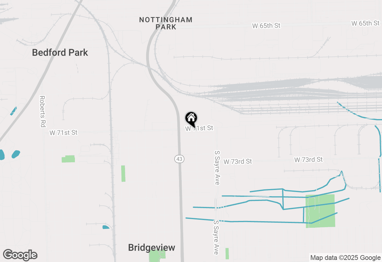 Map of 7113 W 71st Street, Chicago, IL 60638