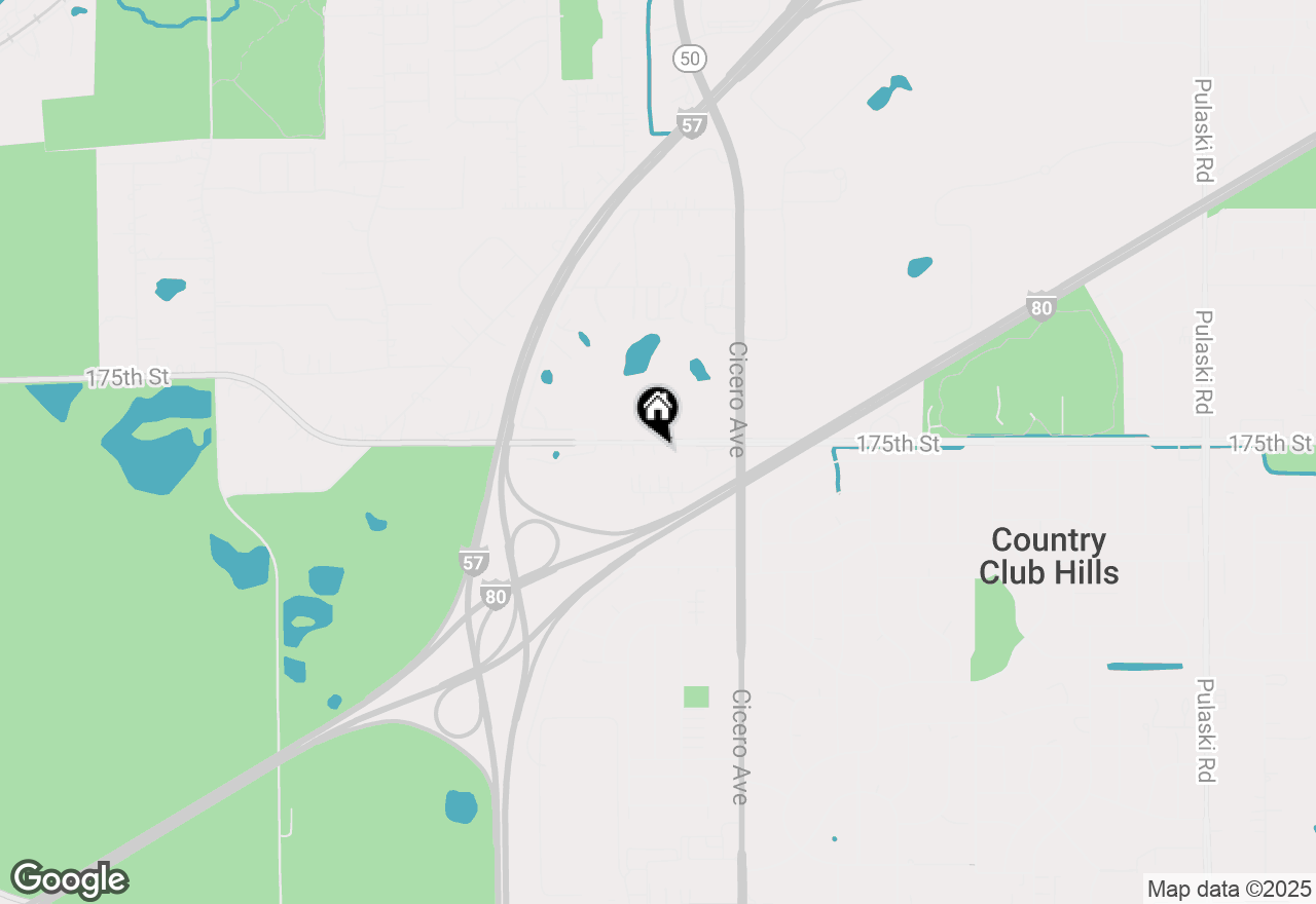 Map of 4935 175th Street, Country Club Hills, IL 60478