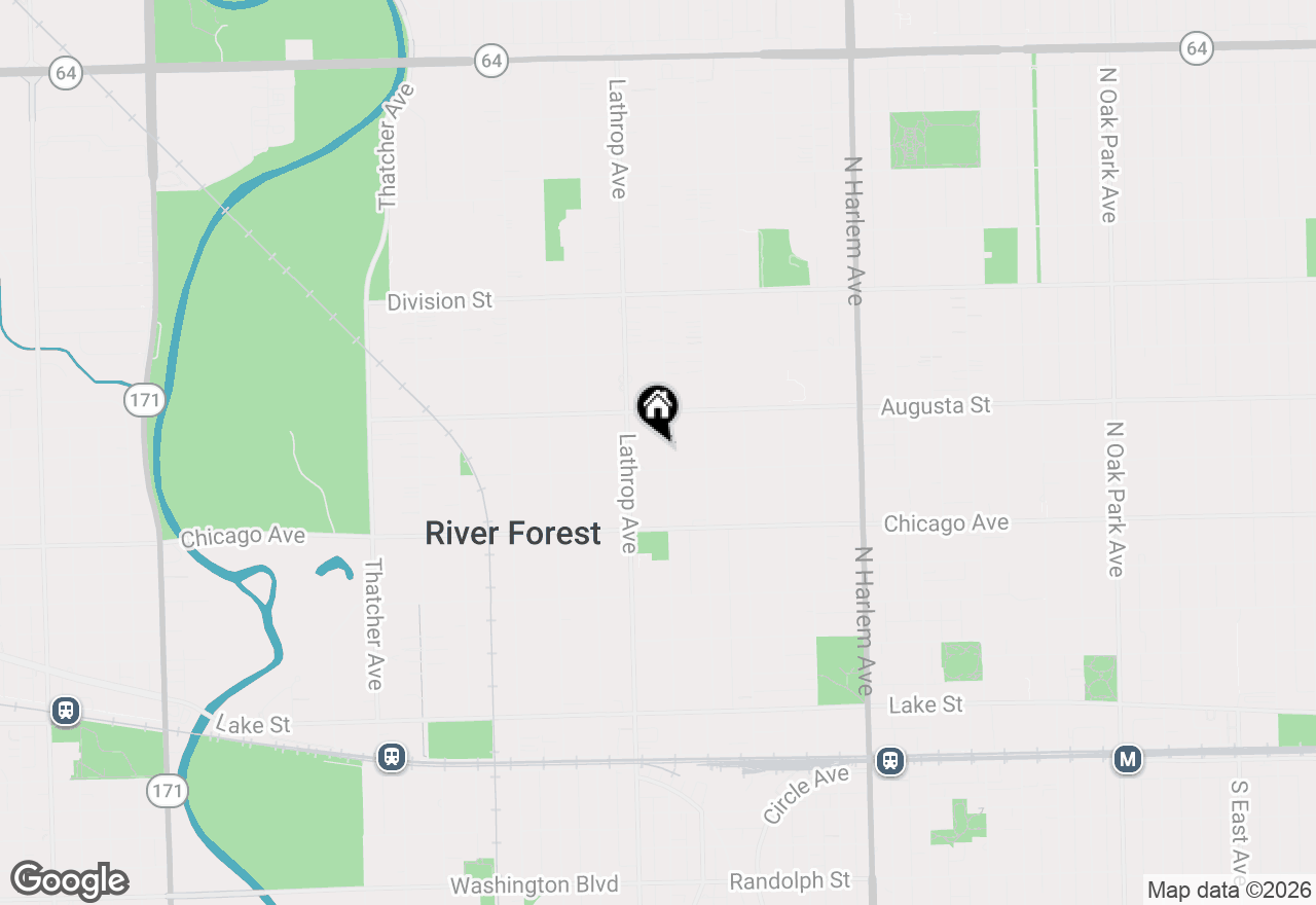 Map of 914 Jackson Avenue, River Forest, IL 60305