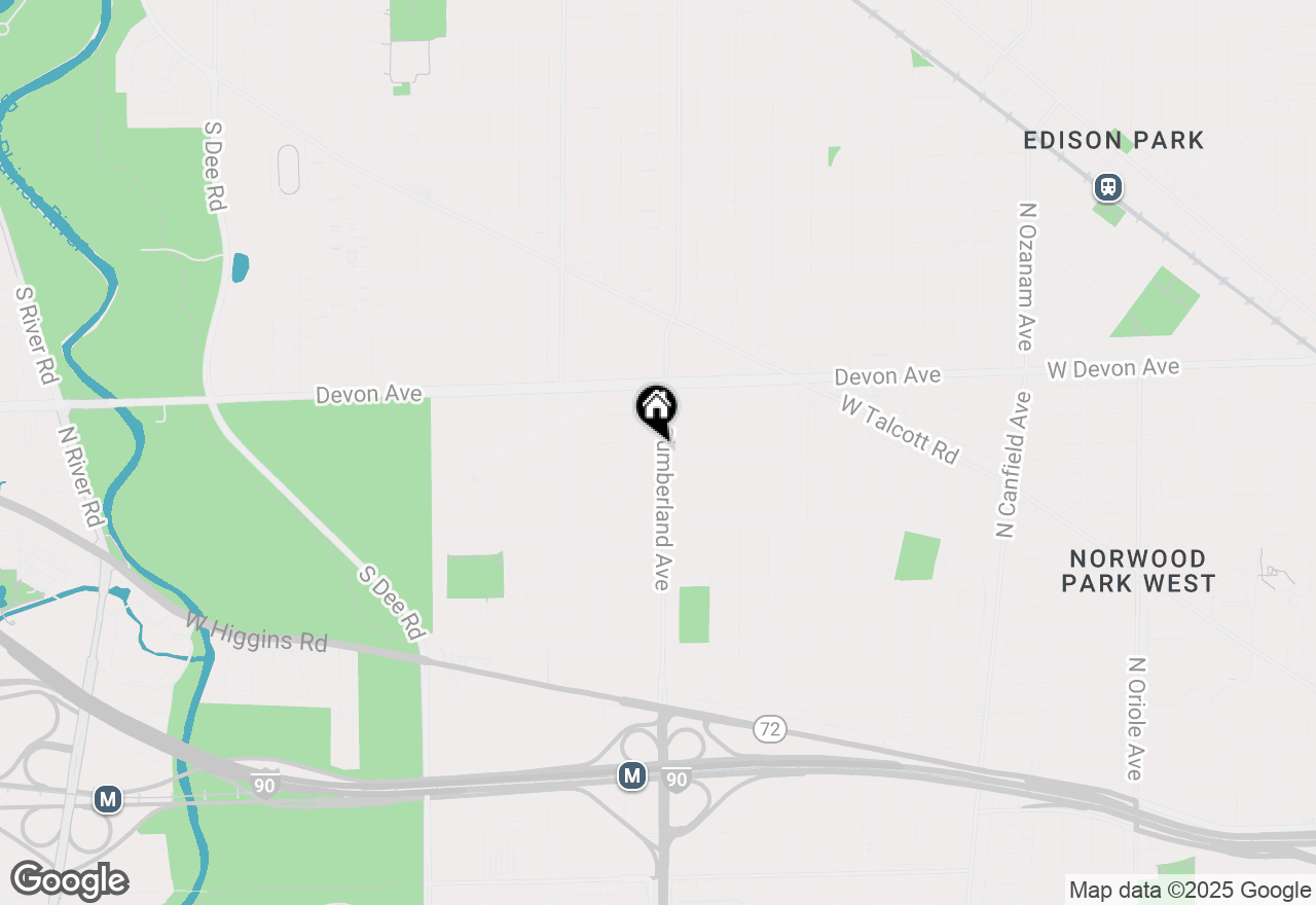 Map of 1316 S Cumberland Avenue, Park Ridge, IL 60068