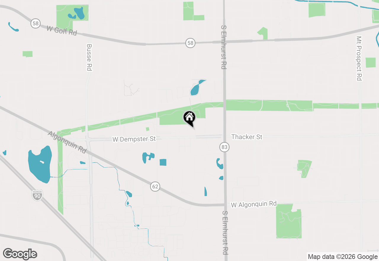 Map of 512 W Ida Court, Mount Prospect, IL 60056
