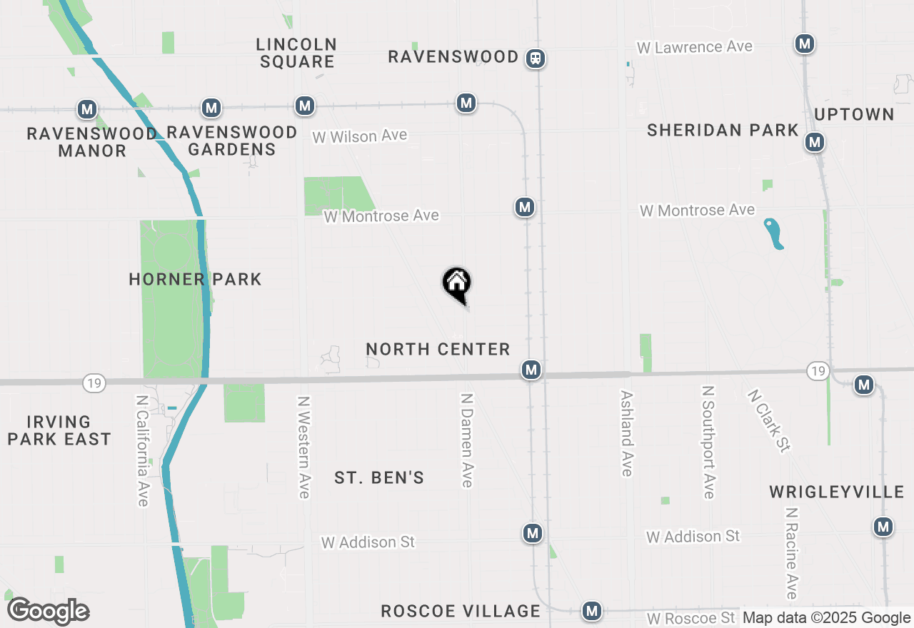 Map of 2008 W Warner Avenue #1E, Chicago, IL 60618
