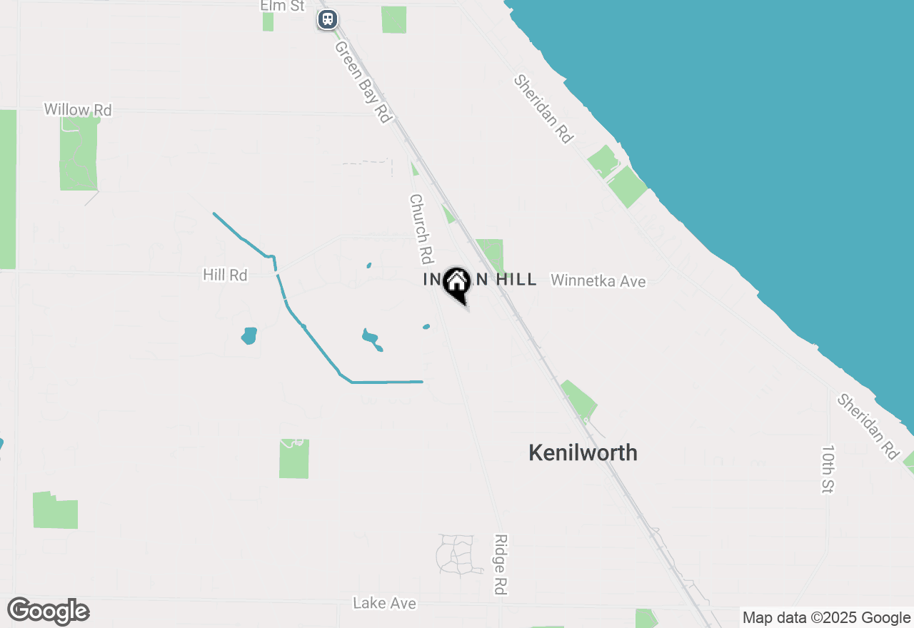 Map of 542 Meadow Road, Winnetka, IL 60093