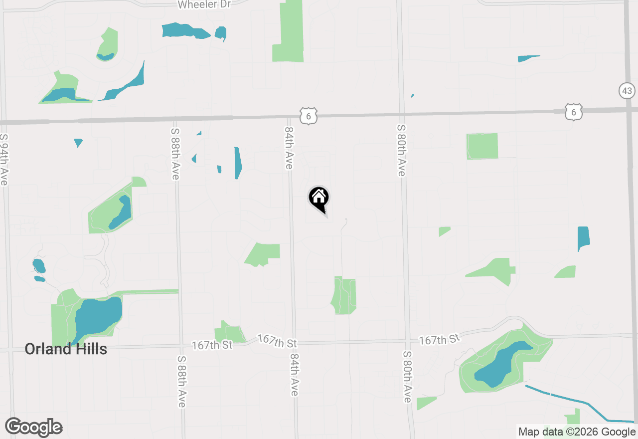 Map of 8300 162nd Place, Tinley Park, IL 60477