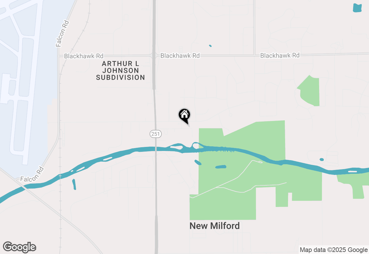 Map of 2460 New Milford Church Road, Rockford, IL 61109