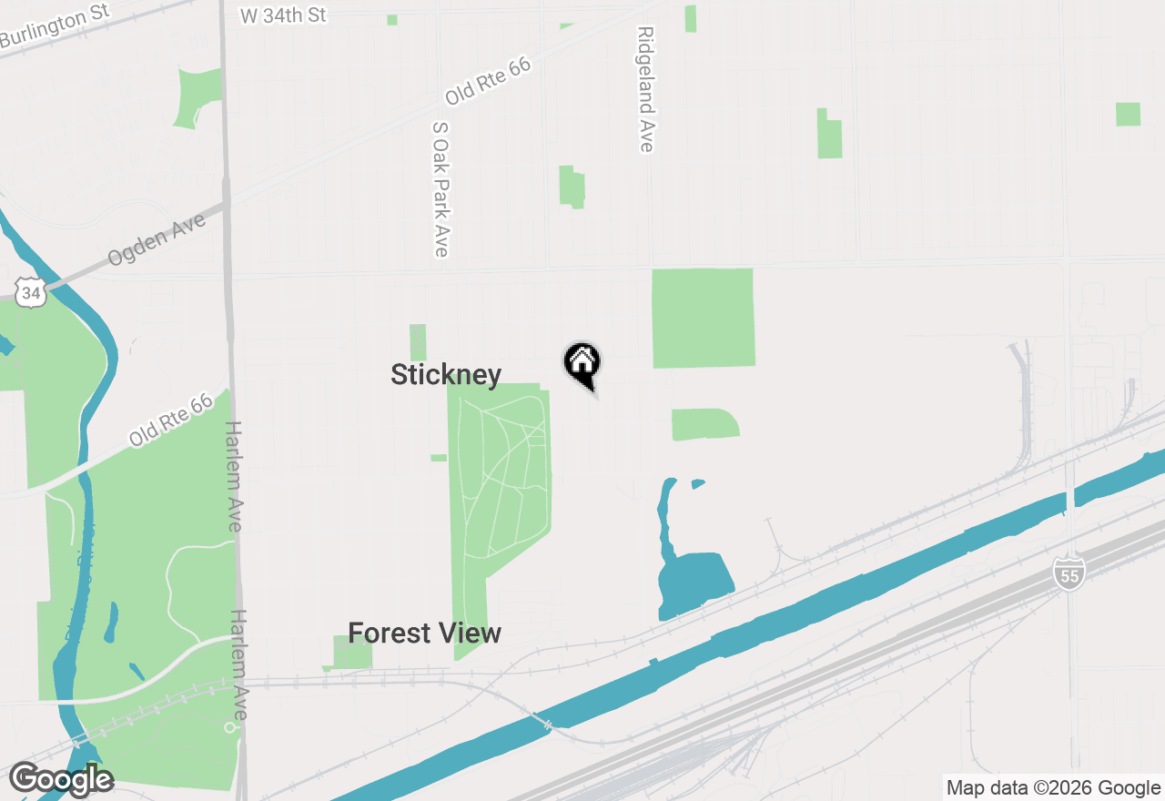 Map of 4127 Scoville Avenue, Stickney, IL 60402