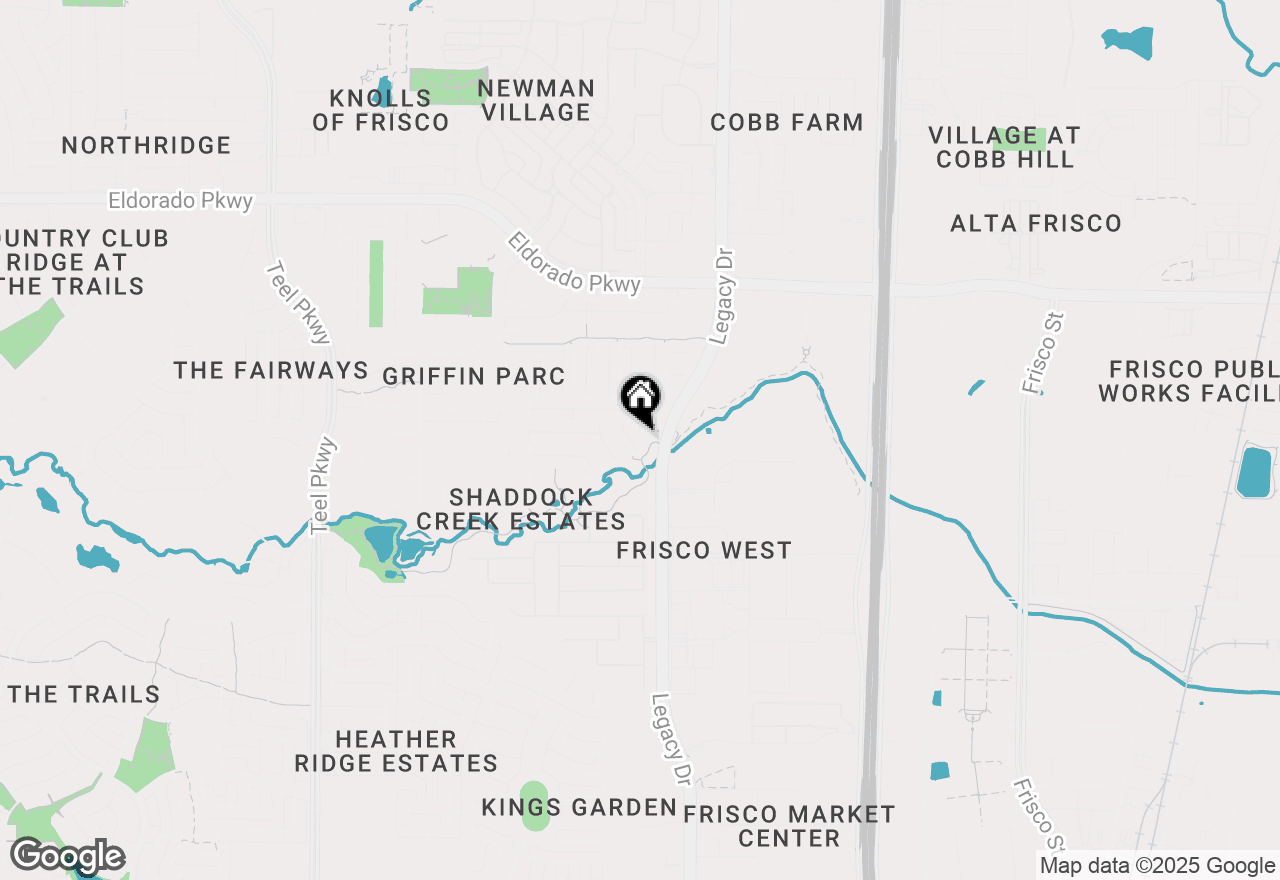 Map of 4495 Chevy Chase Lane, Frisco, TX 75033