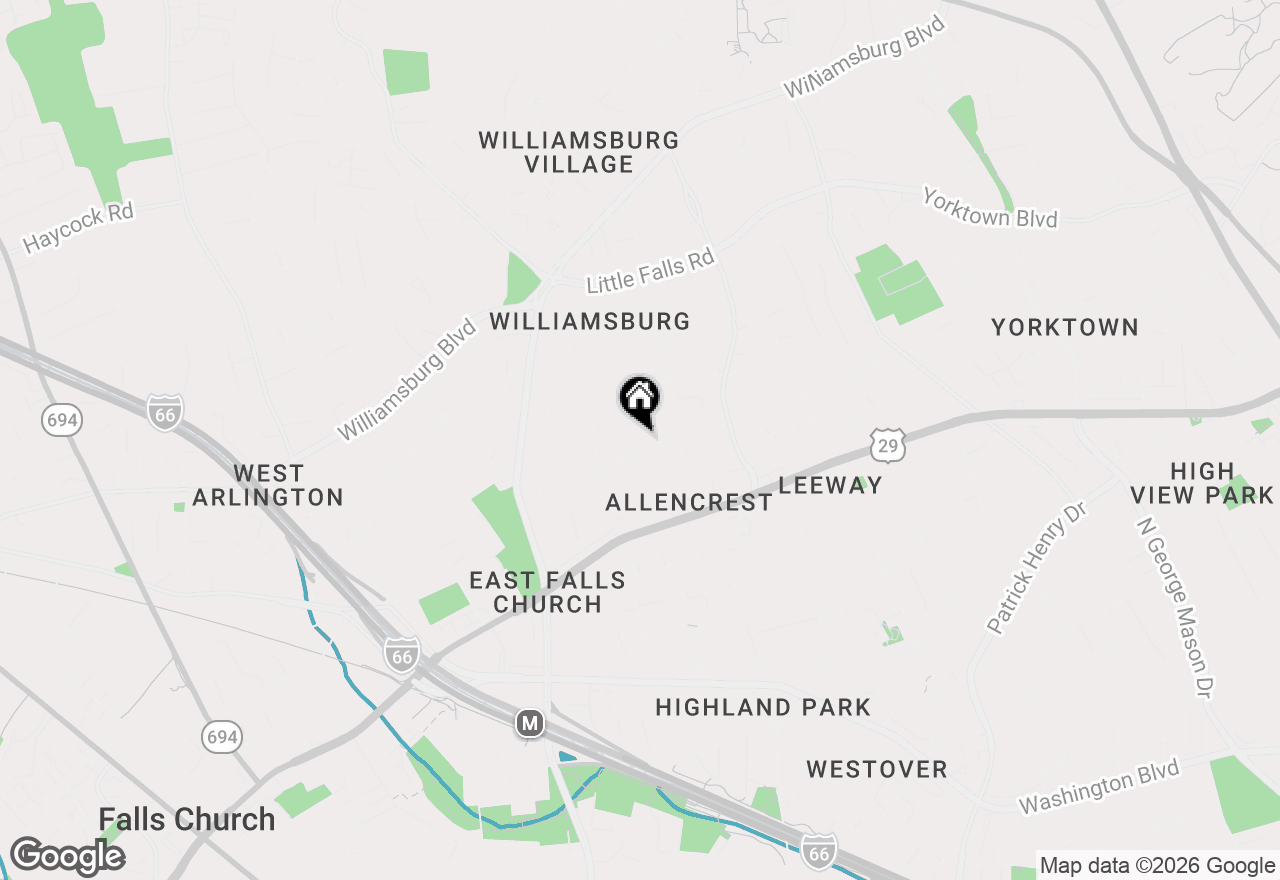Map of 2609 N Potomac Street, Arlington, VA 22207