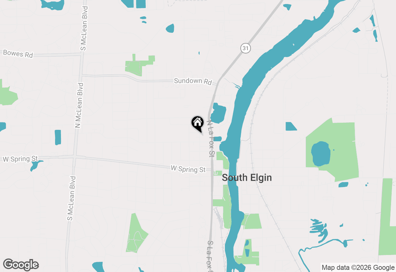 Map of 494 N Walnut Street, South Elgin, IL 60177